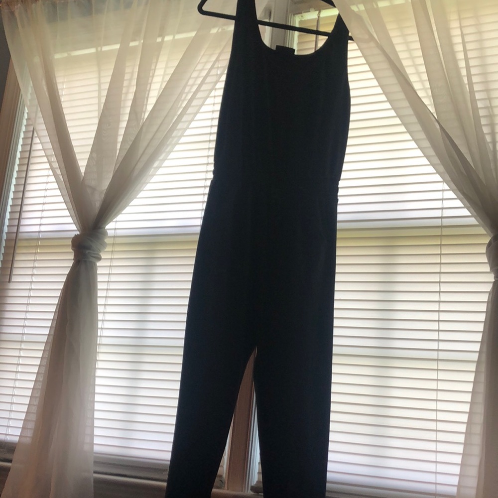 Pocketed ribbed jumpsuit